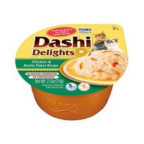 Šlapias kačių maistas Inaba Dashi, žuvis/vištiena, 0.07 kg