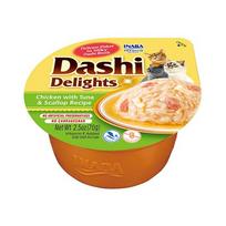 Šlapias kačių maistas Inaba Dashi, vištiena/tunas/, 0.07 kg