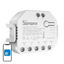 SONOFF išmanusis 2 kanalų jungiklis Wi-Fi su elektros sąnaudų apskaita