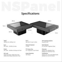 smart jungiklis - SONOFF NSPanel išmanioji valdymo panelė, 2 kanalų jungiklis, BT, Wi-Fi - 12 nuotrauka