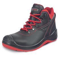 Darbo batai vyrams Panda Safety Asphalt S2 PS FO HRO SR, be aulo, be pašiltinimo, juoda/raudona, 41 dydis