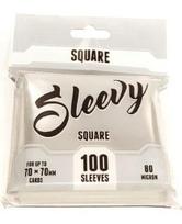 Žaidimo kortelių dėklas Brain Games Sleevy Square, skaidri