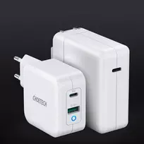 pakrovejas 65w usb - CHOETECH GaN USB Type-C, Type-A: 65W, PD, QC - 8 nuotrauka