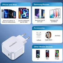 charger pps - CHOETECH GaN USB Type-C: 45W, PD, QC, PPS - 1 nuotrauka