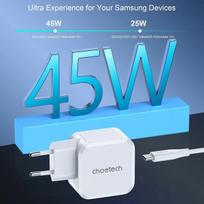 charger pps - CHOETECH GaN USB Type-C: 45W, PD, QC, PPS - 2 nuotrauka