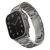 apple watch 10 apyranke - UNIQ Osta nerūdijančio plieno dirželis Apple Watch 42/44/45/49mm Series 1/2/3/4/5/6/7/8/SE/SE2/Ultra, sidabrinis (Silver) - 2 nuotrauka