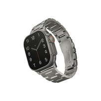 apple watch 10 apyranke - UNIQ Osta nerūdijančio plieno dirželis Apple Watch 42/44/45/49mm Series 1/2/3/4/5/6/7/8/SE/SE2/Ultra, sidabrinis (Silver) - 3 nuotrauka