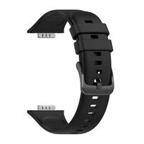 huawei dirzelis - Fixed Silikoninis dirželis Huawei Watch Fit 2/Fit 2 Classic, Juodas (Black) - 2 nuotrauka