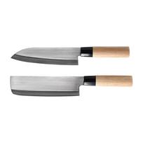 Satake Megumi Classic Santoku / Classic Nakiri virtuvinių peilių rinkinys, 2 vnt.