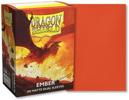 Žaidimo kortelių dėklas Dragon Shield Matte Dual Sleeves Ember
