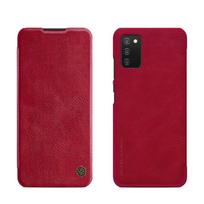 samsung a03 deklai - Nillkin "Qin Book Case Galaxy A03s" Red - 2 nuotrauka