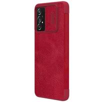 odiniai telefonu deklai - Nillkin "Qin Book PRO Case Galaxy A73 5G" Red - 3 nuotrauka