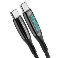 BlitzWolf BW-TC23 USB-C to USB-C cable with display, 100W, 0.9m