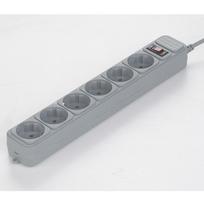 buitinis ilgintuvas 10 lizdu - Ilgiklis Gembird SPG6-B-10C, 3 m, 6 lizdai, Pilka (Grey) - 1 nuotrauka