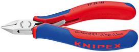 Replės elektromechanikai/šoniniam/įstrižiniam kirpimui Knipex 77 32 115, 115 mm