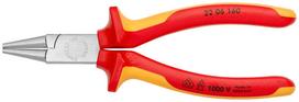 Replės izoliuotosios/apvalios Knipex 22 06 160, 160 mm