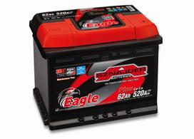 akumuliatoriai sznajder - Sznajder Eagle Calcium Plus 62Ah 520A EN 12V - 2 nuotrauka