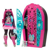 monster high skulltimate secrets - Mattel Monster High Catty Noir Skulltimate Secrets JBG82, 28 cm - 1 nuotrauka