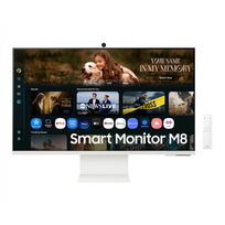 monitorius 400 hz - Samsung Smart Monitor M8 LS32FM801UUXDU 32", VA, 4K, 3840x2160, 16:9, 60Hz, 4ms, Baltas (White) - 3 nuotrauka