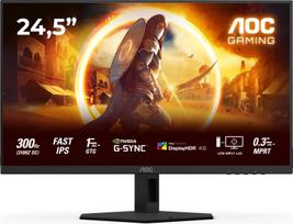 310hz - AOC 25G4SRE 24.5", Fast IPS, 300Hz, Juodas (Black) - 1 nuotrauka