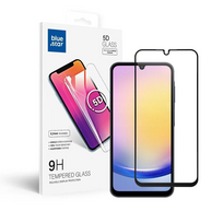 Tempered Glass Blue Star - SAMSUNG A25 5G Full Face (full glue with frame/small size) - black Tempered Glass Blue Star