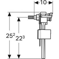 nuleidimo mechanizmas - Vandens pripildymo mechanizmas Geberit Type 333, 370 mm - 3 nuotrauka