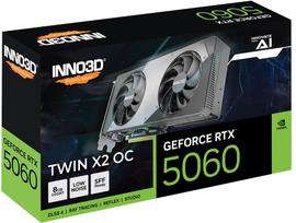 white gpu - INNO3D GeForce RTX 5060 8GB Twin X2 OC GDDR7 - 3 nuotrauka