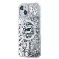 iphone 13 telefono deklas karl lagerfeld - Karl Lagerfeld "Liquid Glitter Choupette Head Magsafe iPhone 15 / 14 / 13" Transparen - 2 nuotrauka
