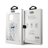 iphone 13 telefono deklas karl lagerfeld - Karl Lagerfeld "Liquid Glitter Choupette Head Magsafe iPhone 15 / 14 / 13" Transparen - 8 nuotrauka