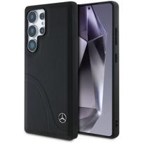telefonas galaxy s25 ultra - Mercedes "Leather Curved Stitches Galaxy S25 Ultra" Black - 1 nuotrauka
