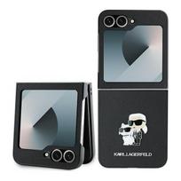 z flip6 - Karl Lagerfeld "Saffiano Metal Pin Galaxy Z Flip 6" Black - 1 nuotrauka
