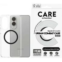PanzerGlass "Flagship Urban Combat Black QI Case Galaxy S25 Edge" Clear