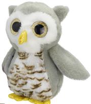 Pliušinis žaislas Wild Planet Owl 50414, pilkas, 15 cm