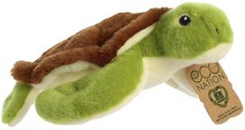 vezliukai zaislai - Pliušinis žaislas Aurora Turtle 200098A, rudas/žalias - 1 nuotrauka