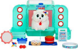 Pliušinis žaislas Little Tikes Rescue Tales Groom'n Go Pet Backpack, baltas, 39 cm