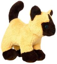 Pliušinis žaislas katė Wild Planet All About Nature Siamese, rudas/rusva, 27 cm