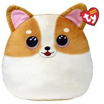 Pliušinis žaislas šuo Meteor TY Squishy, rudas/baltas, 22 cm