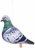 zaislas paukstia - Pliušinis žaislas paukštis Fancy Pigeon, pilkas, 18 cm - 1 nuotrauka