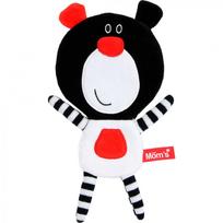 Pliušinis žaislas Hencz Toys Rustling Bear Buu, baltas/juodas/raudonas, 27 cm