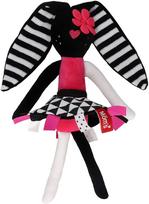 Pliušinis žaislas Hencz Toys Bunny, baltas/juodas/rožinis, 30 cm