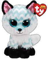 Pliušinis žaislas Meteor Beanie Boos Atlas Aqua Fox, mėlynas/baltas/juodas, 24 cm