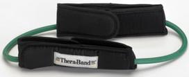 Thera-band apvali elastinė juosta su laikikliais, žalia