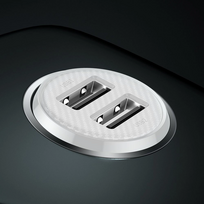 automobiline krovikle - Automobilinis įkroviklis Baseus 12-24V 2xUSB 4.8A, 2 x USB, balta - 10 nuotrauka