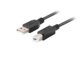 usb 2.0 a b cable - Lanberg CA-USBA-15CU-0010-BK kabelis USB 1m 2.0 USB A->USB-B Juoda - 3 nuotrauka