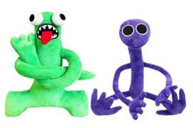 Pliušinių žaislų rinkinys HappyJoe Rainbow Friends 7452292, žalias/violetinis, 2 vnt.