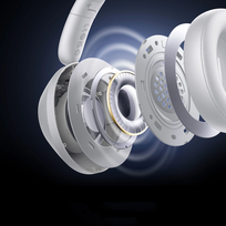 baseus ausines belaides - Baseus Bass 30 Max White (Baltos) - 3 nuotrauka