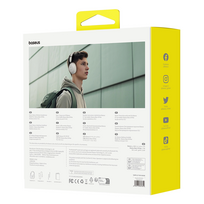 baseus ausines belaides - Baseus Bass 30 Max White (Baltos) - 7 nuotrauka