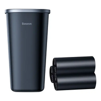 3 ventiliatoriai - Baseus Dust-free Vehicle-mounted Trash Can （Trash Bag 3 roll / 90） Black - 1 nuotrauka