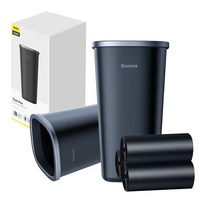 3 ventiliatoriai - Baseus Dust-free Vehicle-mounted Trash Can （Trash Bag 3 roll / 90） Black - 2 nuotrauka