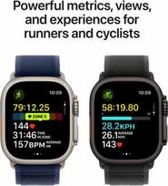 ultra apple watch - Apple Watch Ultra 2 GPS + Cellular 49mm Natural Titanium Case with Blue Trail Loop - S/M - 7 nuotrauka